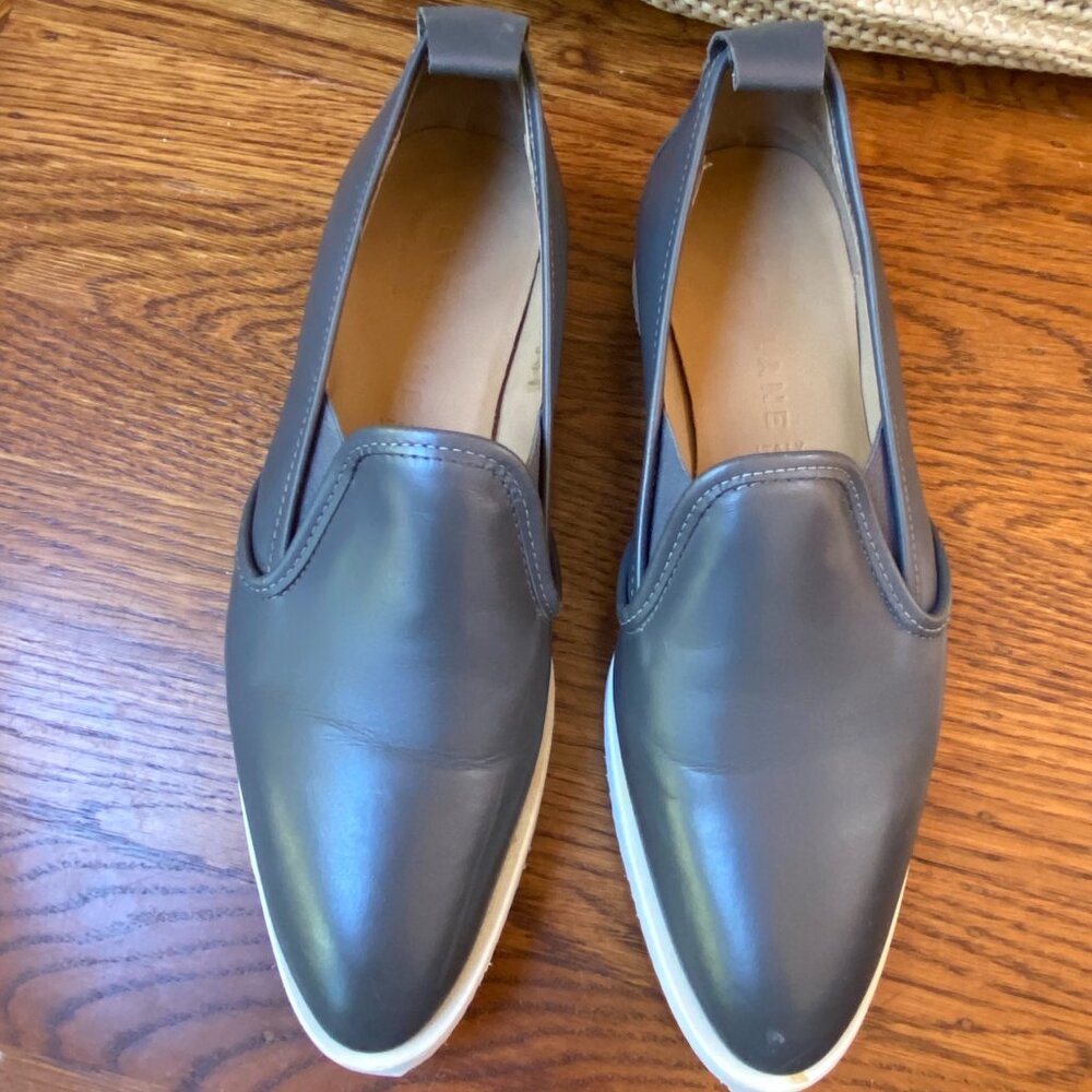 Everlane Leather Street Shoe Grey Size 7 1/2M